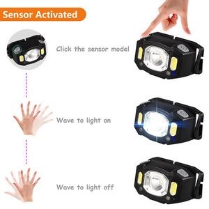 White Sensitive Head Flashlight 23