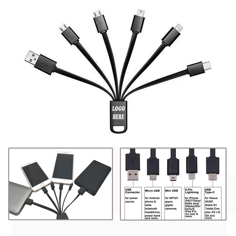 5-in-1 USB Charging Cable Mobile Charger 3