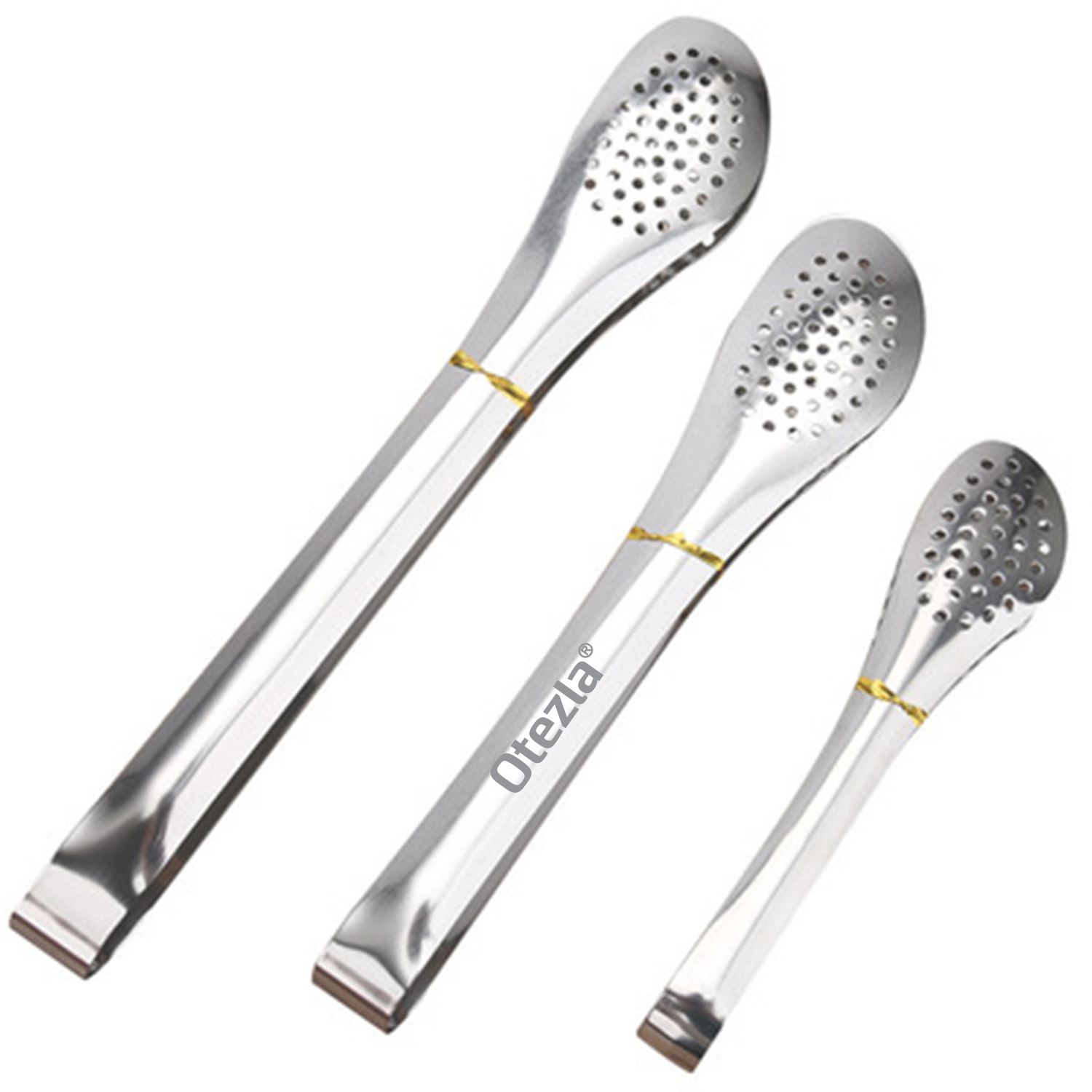 Stainless Steel Kitchen Cooking Tongs 4