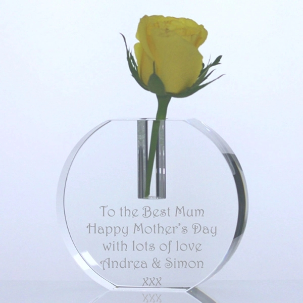 Custom Round Crystal Bud Vase 2