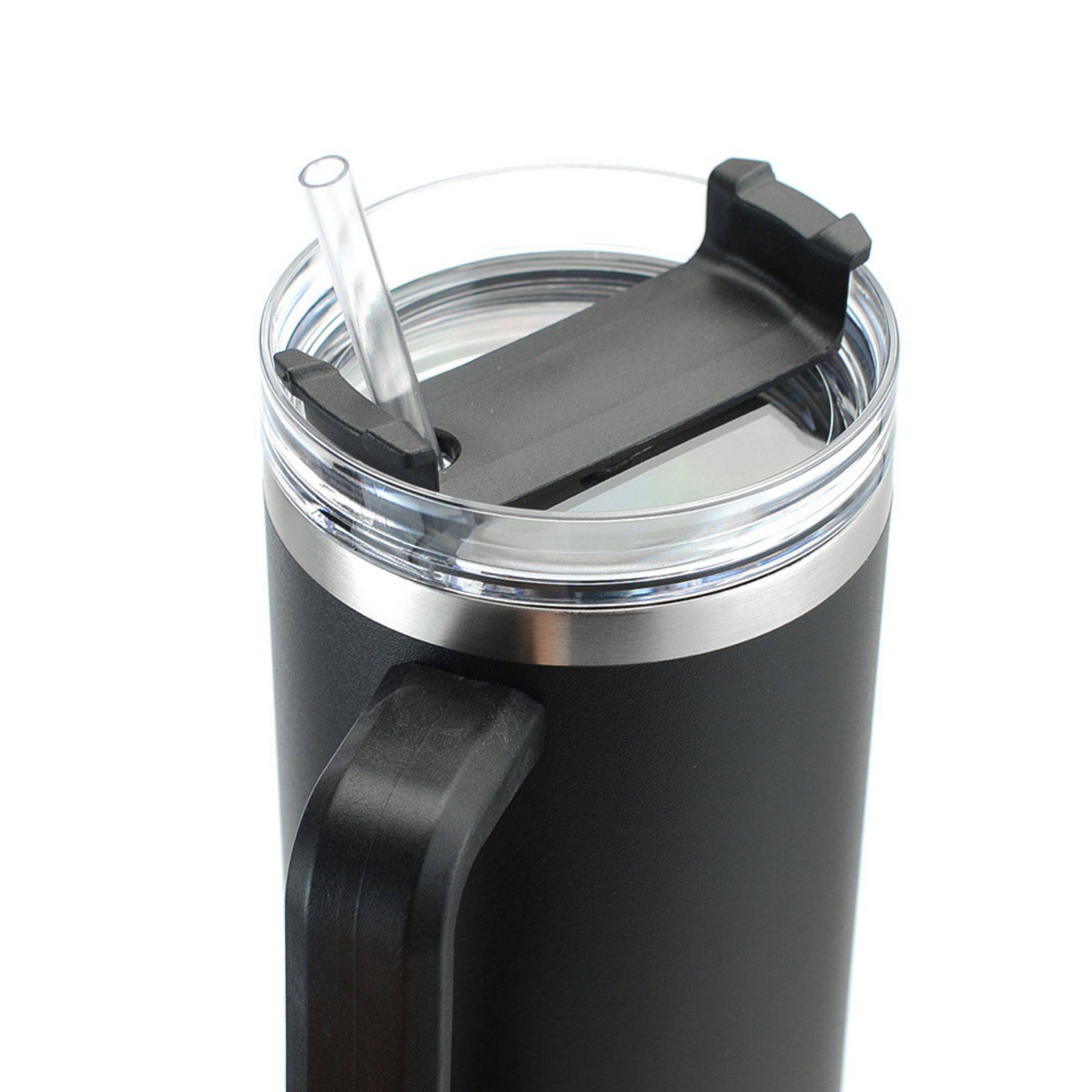40 Oz Large Capacity Stainless Steel Car Cup With Handle 8