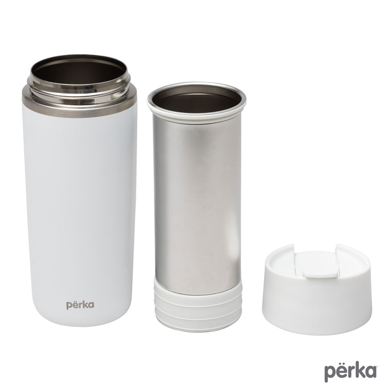 Perka® Macchiato 12 oz. Double Wall Coffee/Tea Press Tumbler 7