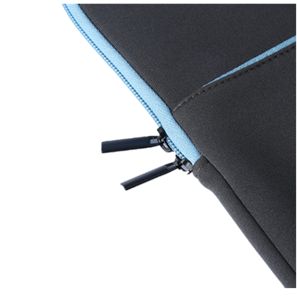 Neoprene Two Tone Laptop Bag With Zipper Closure 6