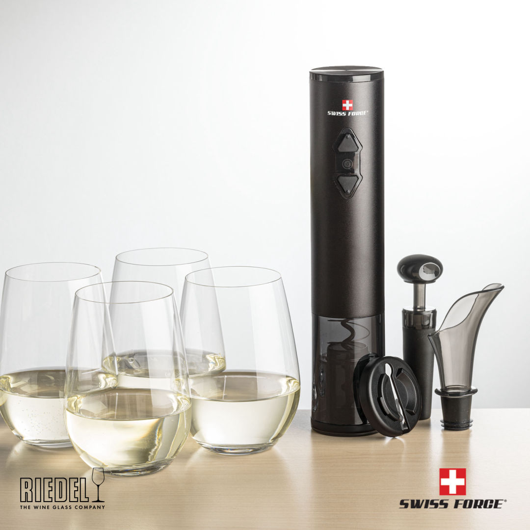 Swiss Force® Opener Set & RIEDEL Stemless Wine 5