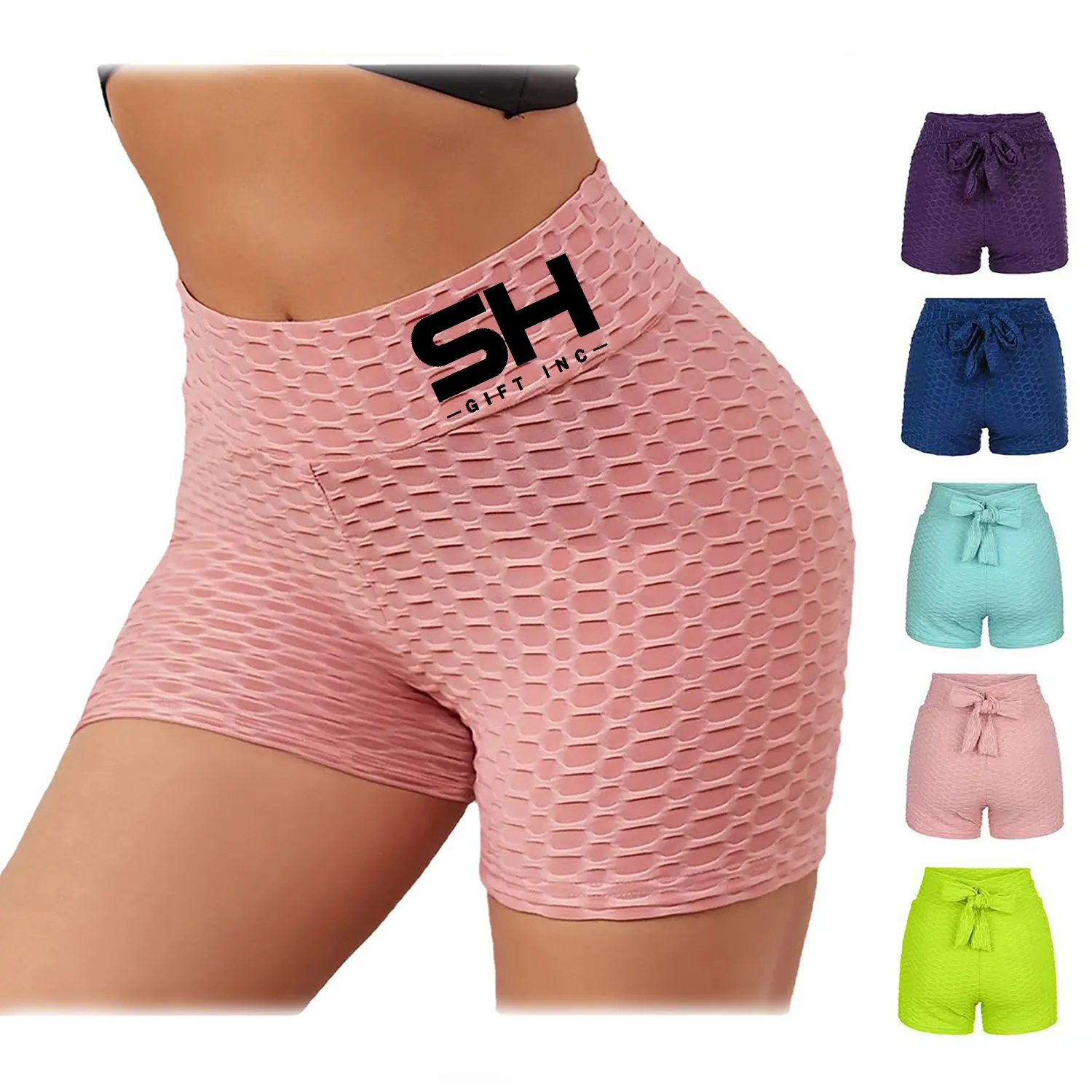 Women High Waisted Workout Shorts 5
