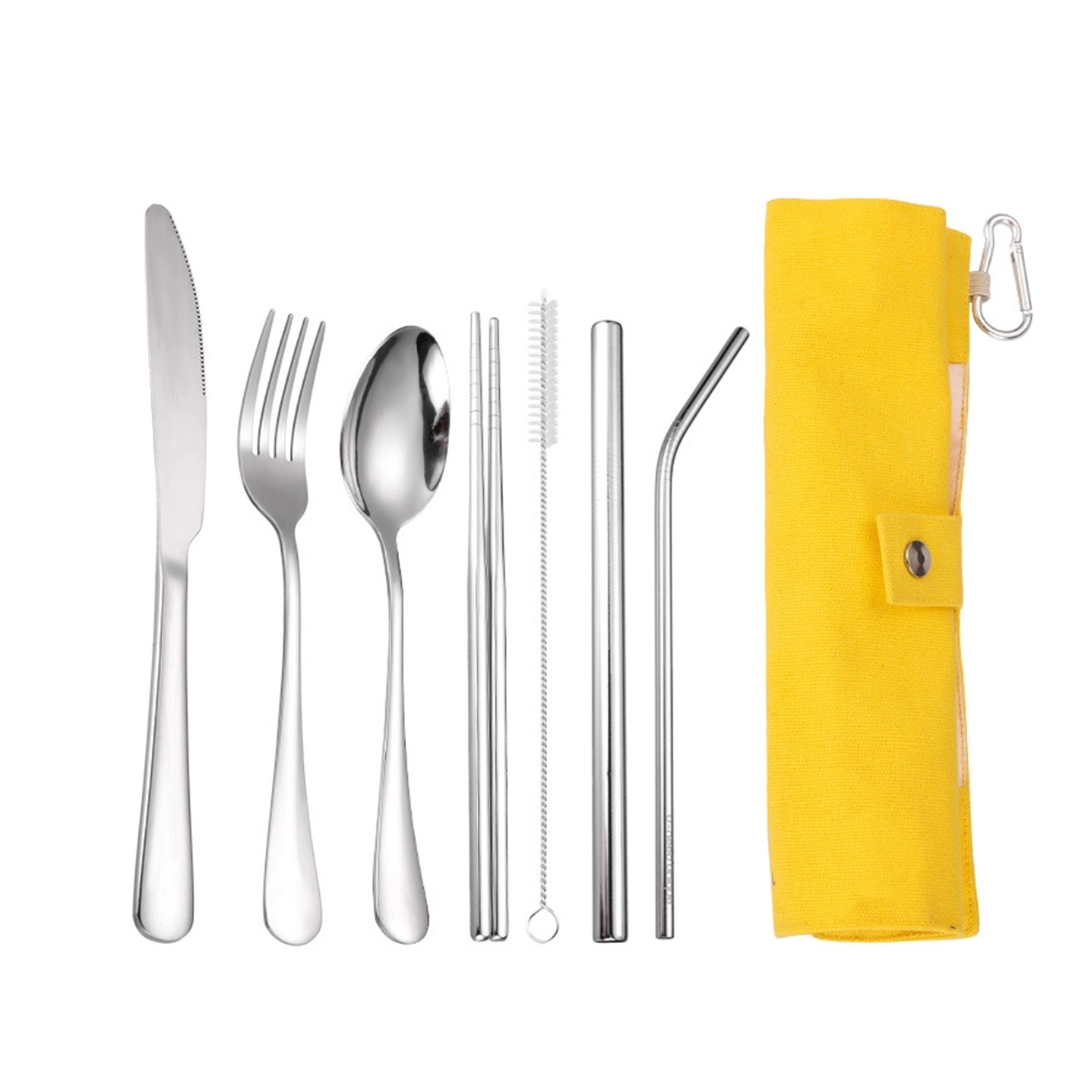 Portable 7 pcs Stainless Steel Cutlery Set 2