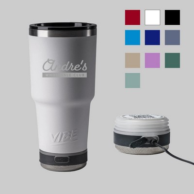Go Caddy Vibe 28oz Tumbler with Speaker - Laser Engraved 1