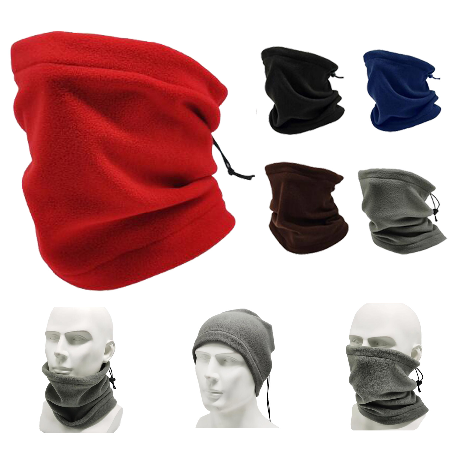 Multi-Functional Polar Fleece Neck Warmer Scarf 1