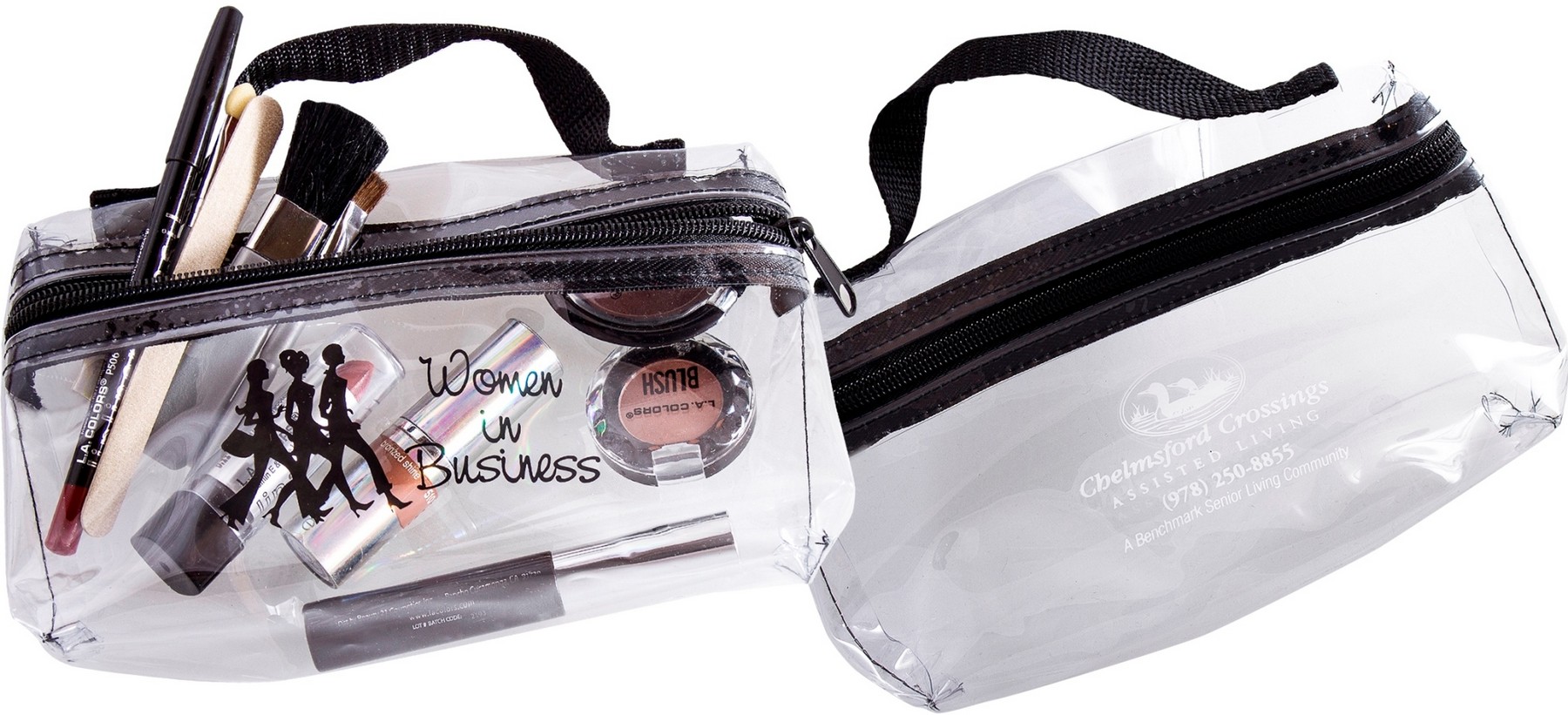 Handle With Clear Cosmetic Bag 2