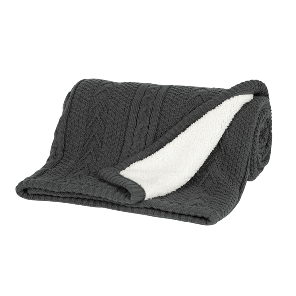 Cable Sherpa Blanket 24