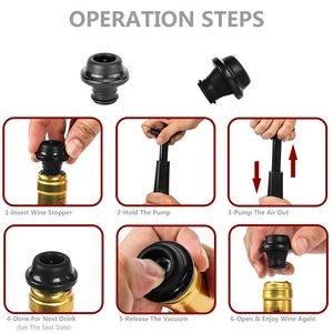 Premium Date Recording Vacuum Pump Wine Bottle Stopper 2
