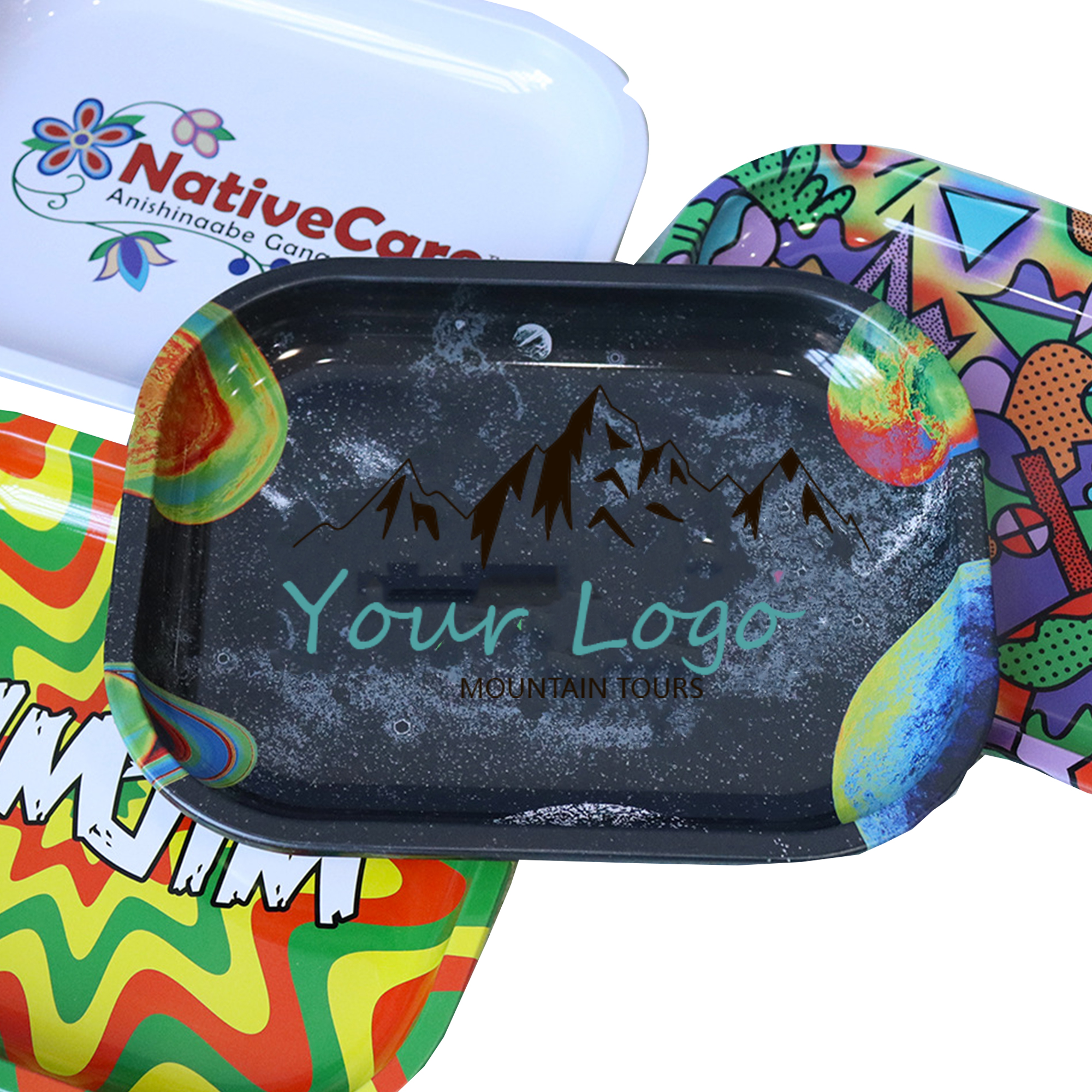 Full Color Tinplate Cigarette Rolling Tray 2