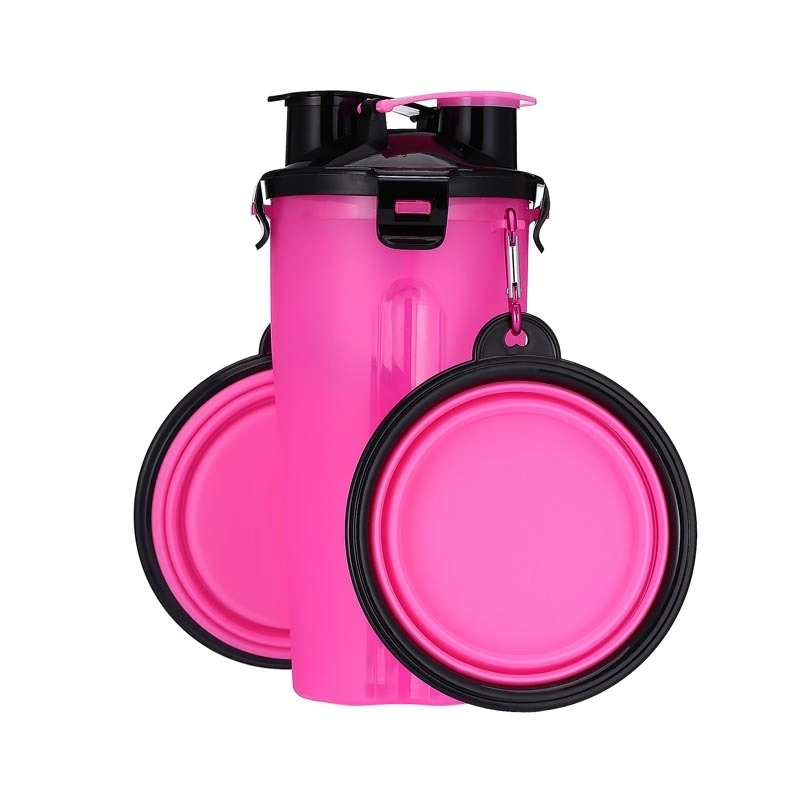 2 in 1 Folding Pet Feeder Water Bottle 13