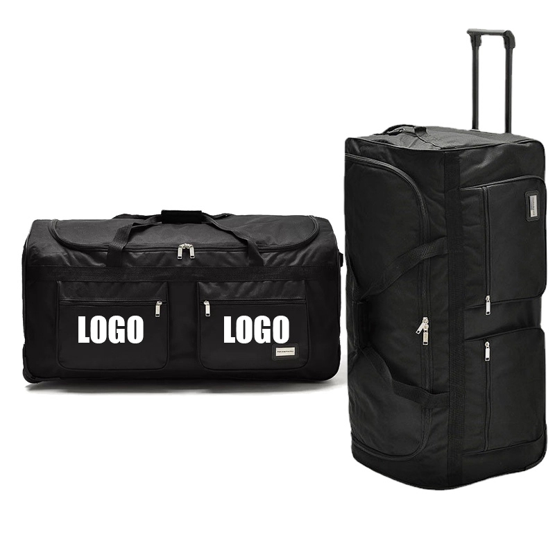 32-40 Inch Large Capacity Travel Rolling Duffel Bag 4