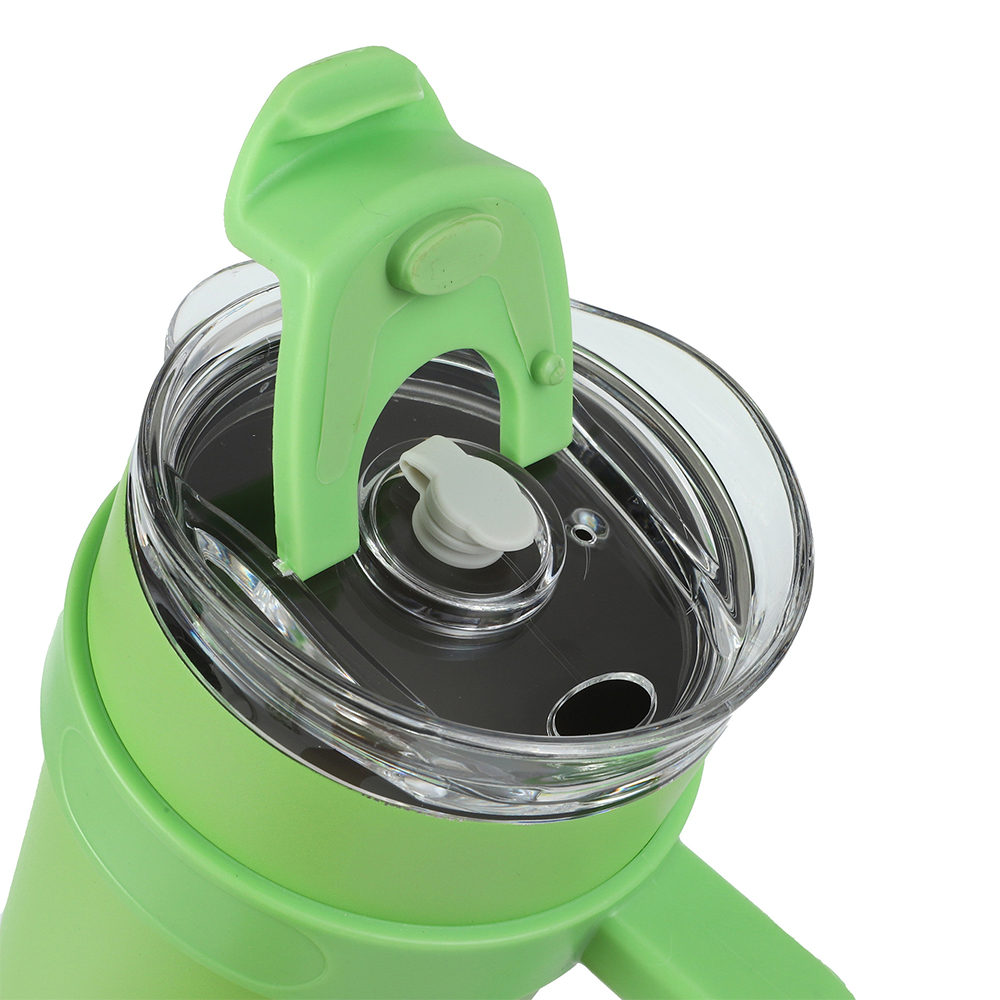 40oz large capacity stainless steel water cup with straw 3