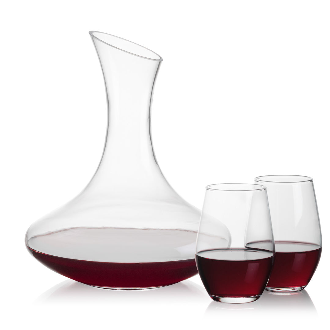 Hampton Carafe & Vale Stemless Wine 4
