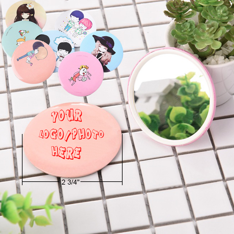 Round Pocket Makeup Mirror 2
