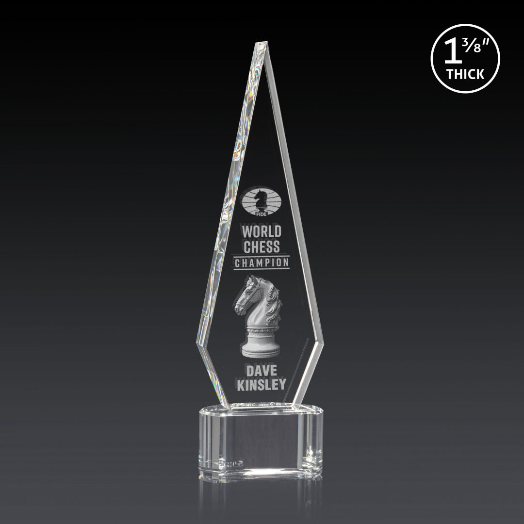 Springfield 3D Award on Paragon Base - Clear 4