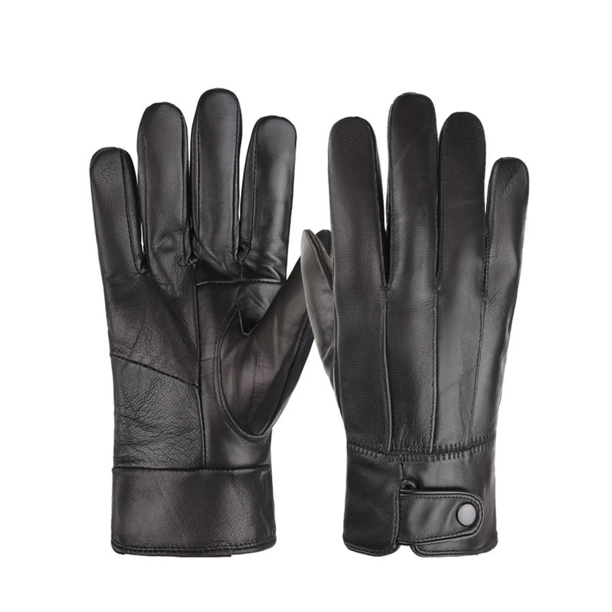 Sheepskin Leather Cashmere Winter Gloves 10