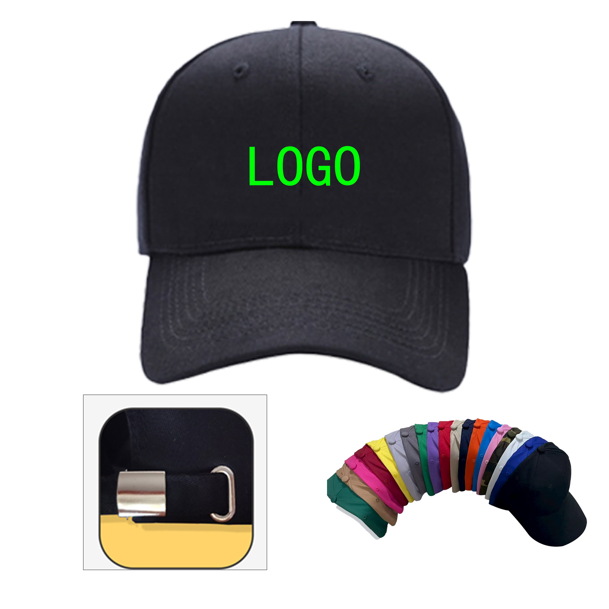 MOQ 10 pcs Structured Sun Protection Baseball Cap 4