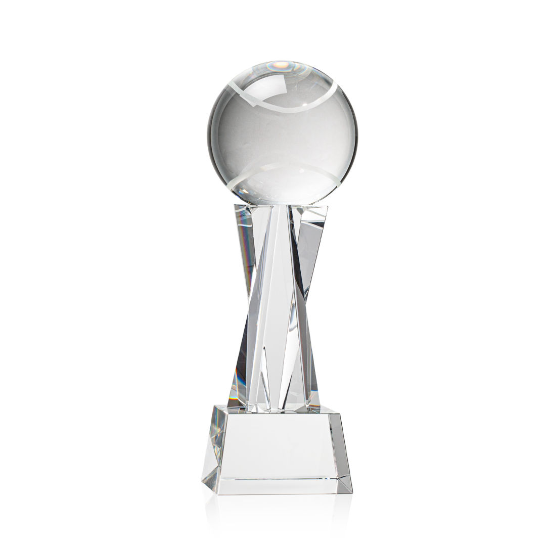 Tennis Ball Award on Grafton Base - Clear 2