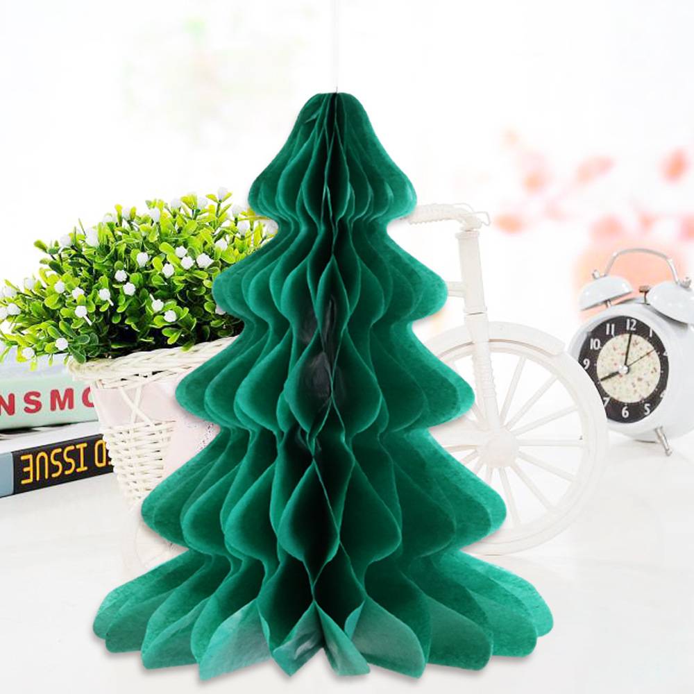 Paper Honeycomb-Shaped Christmas Pendant 4