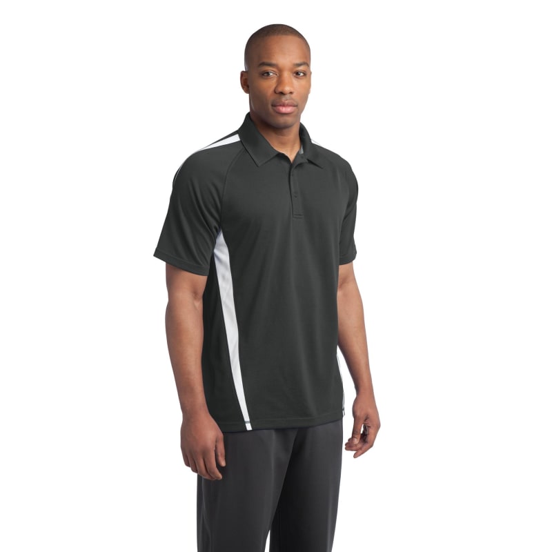 Sport-Tek PosiCharge Micro-Mesh Colorblock Polo. 26