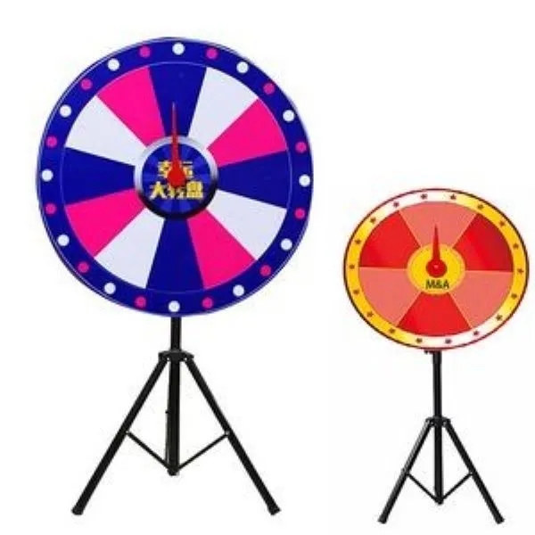 24" Color Prize Wheel , Folding Tripod Floor Stand 2