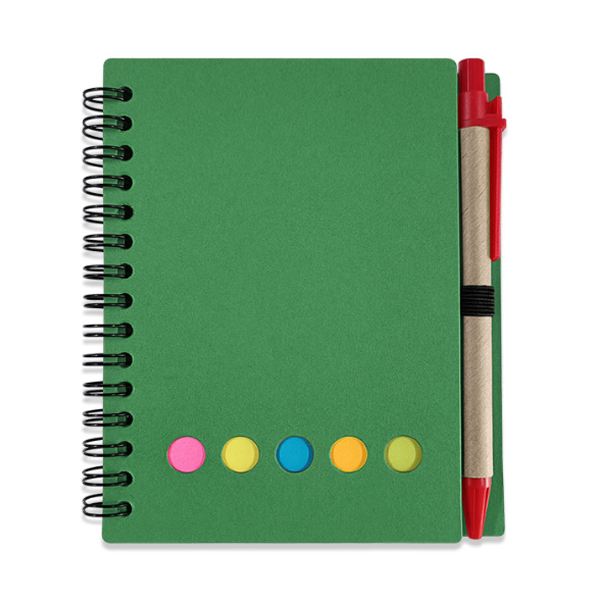 Mini Spiral Notebook with Sticky Notes and Page Flags 3