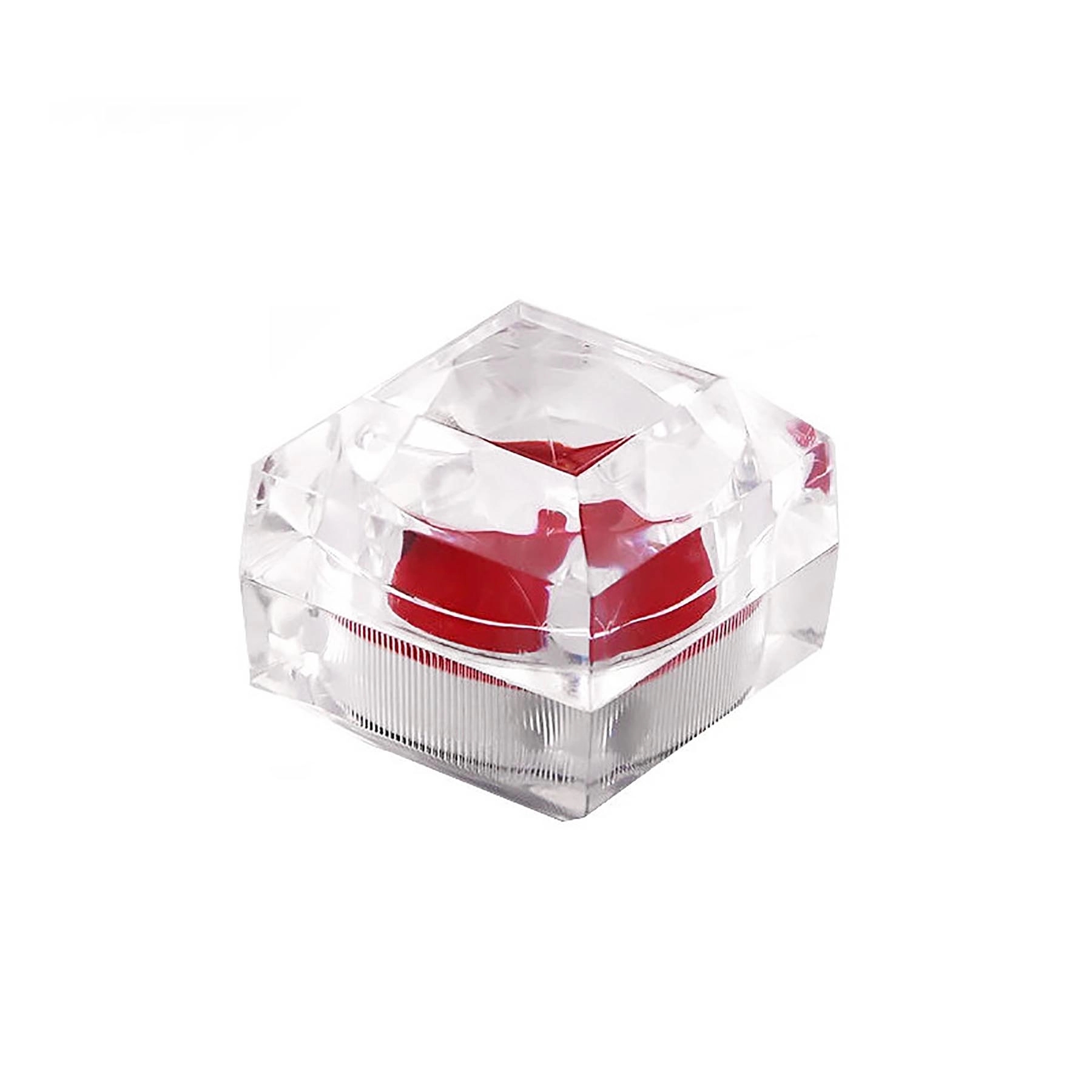 Transparent Ring Boxes Jewelry Storage 6