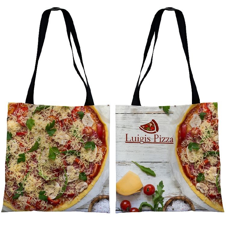 Heavy Duty Flat Tote- Full Color on Both Sides, custom tote bag with logo imprint 9