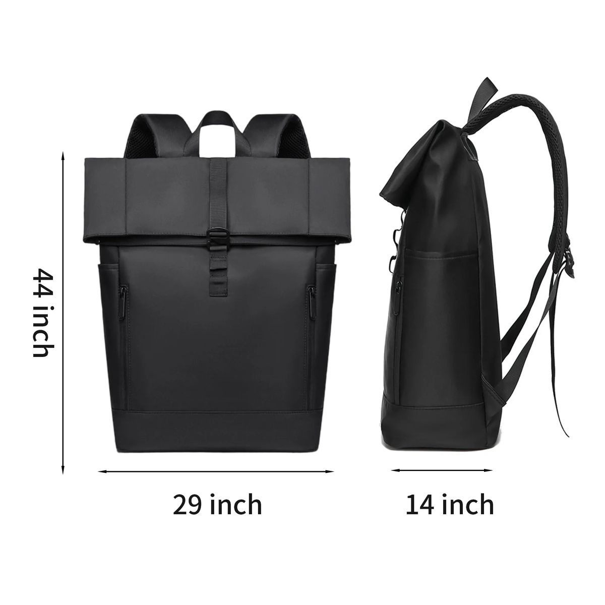 Polyester Laptop Backpack with 17 Inch Tall Structured Body 3