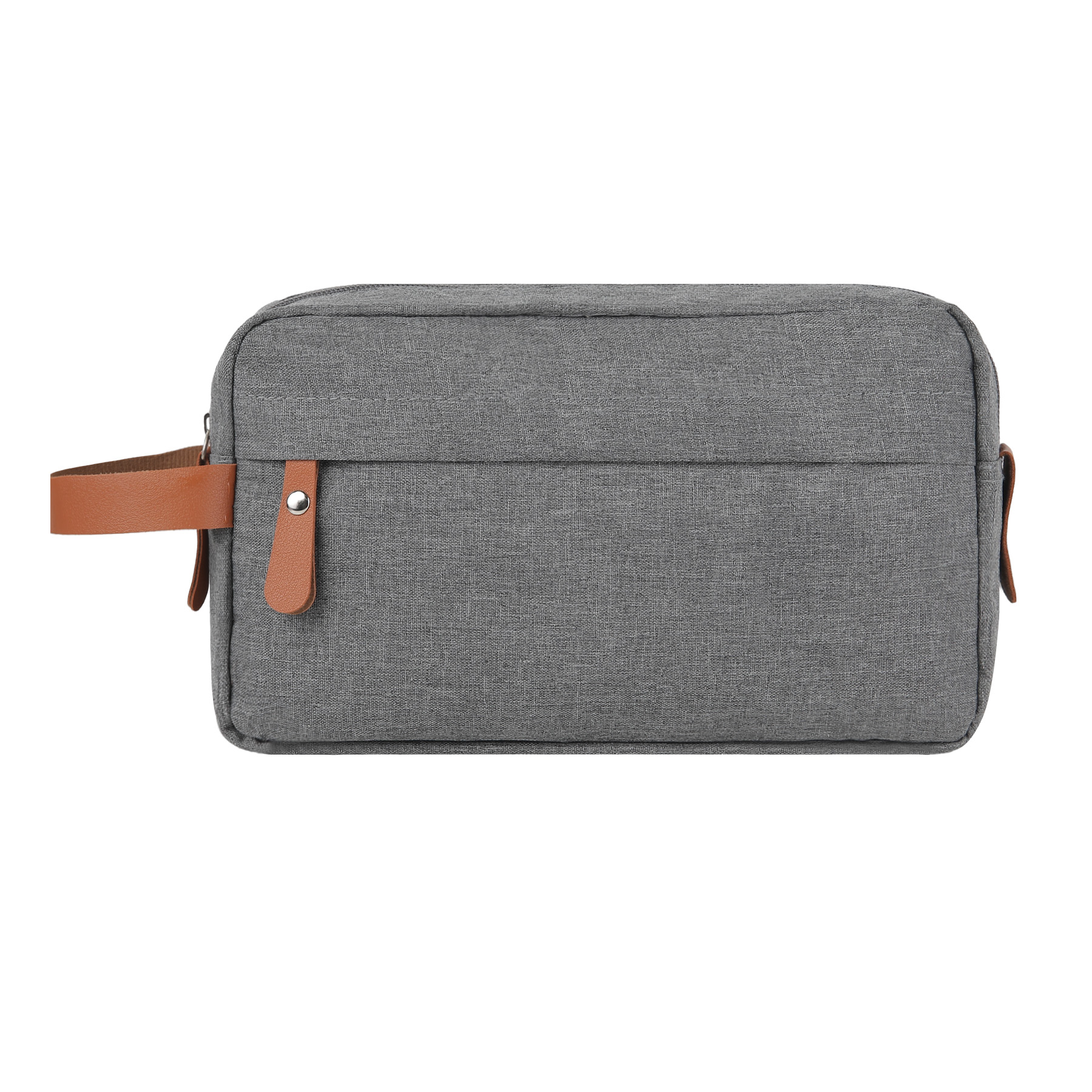 Dual Compartment Travel Toiletry Bag with Tech Organizer Pocket 3