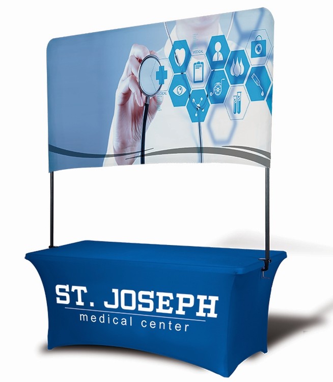 6' Table Top Billboard Double Sided Banner, 41" H