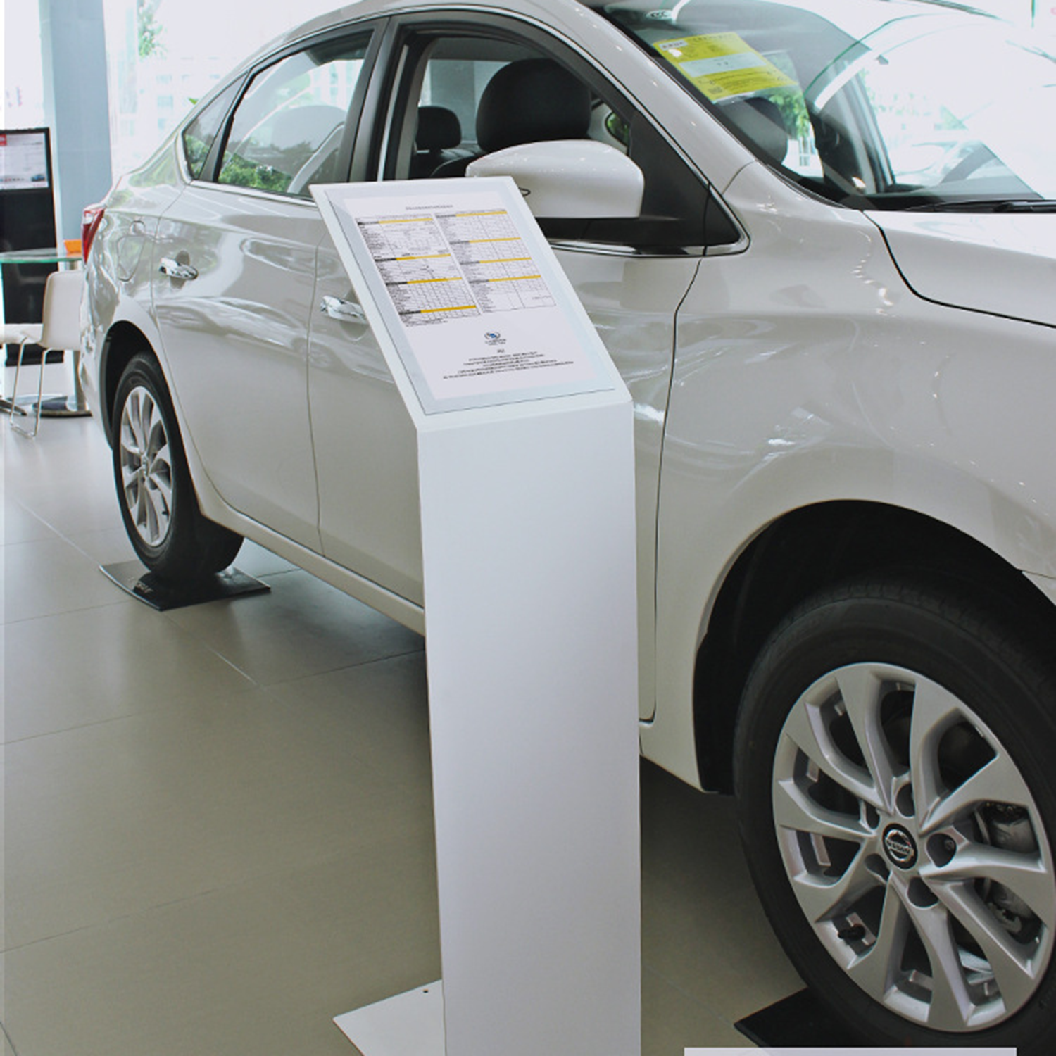 A4 Acrylic Pedestal Sign Holder Floor Stand 4