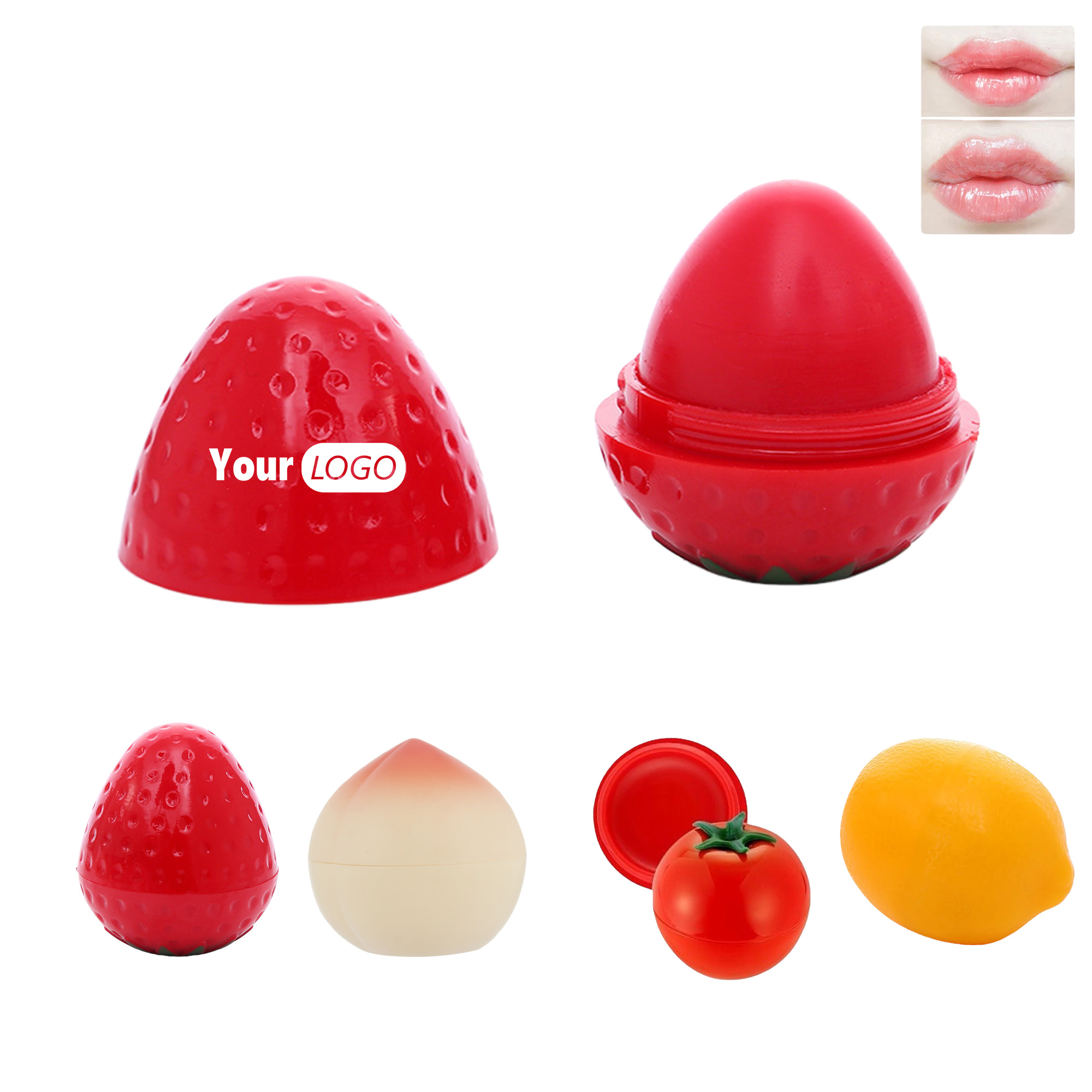 Colorful Fruit - Shaped Lip Balm 2