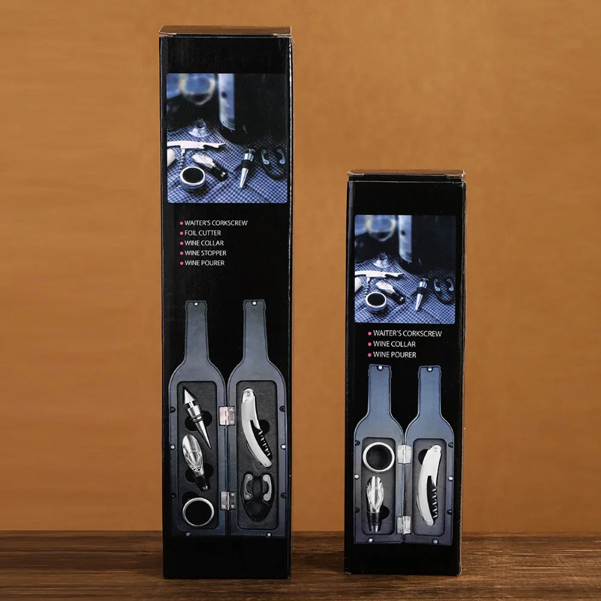 Champagne Bottle 5-Piece Wine Tool Set with Gift Case 13