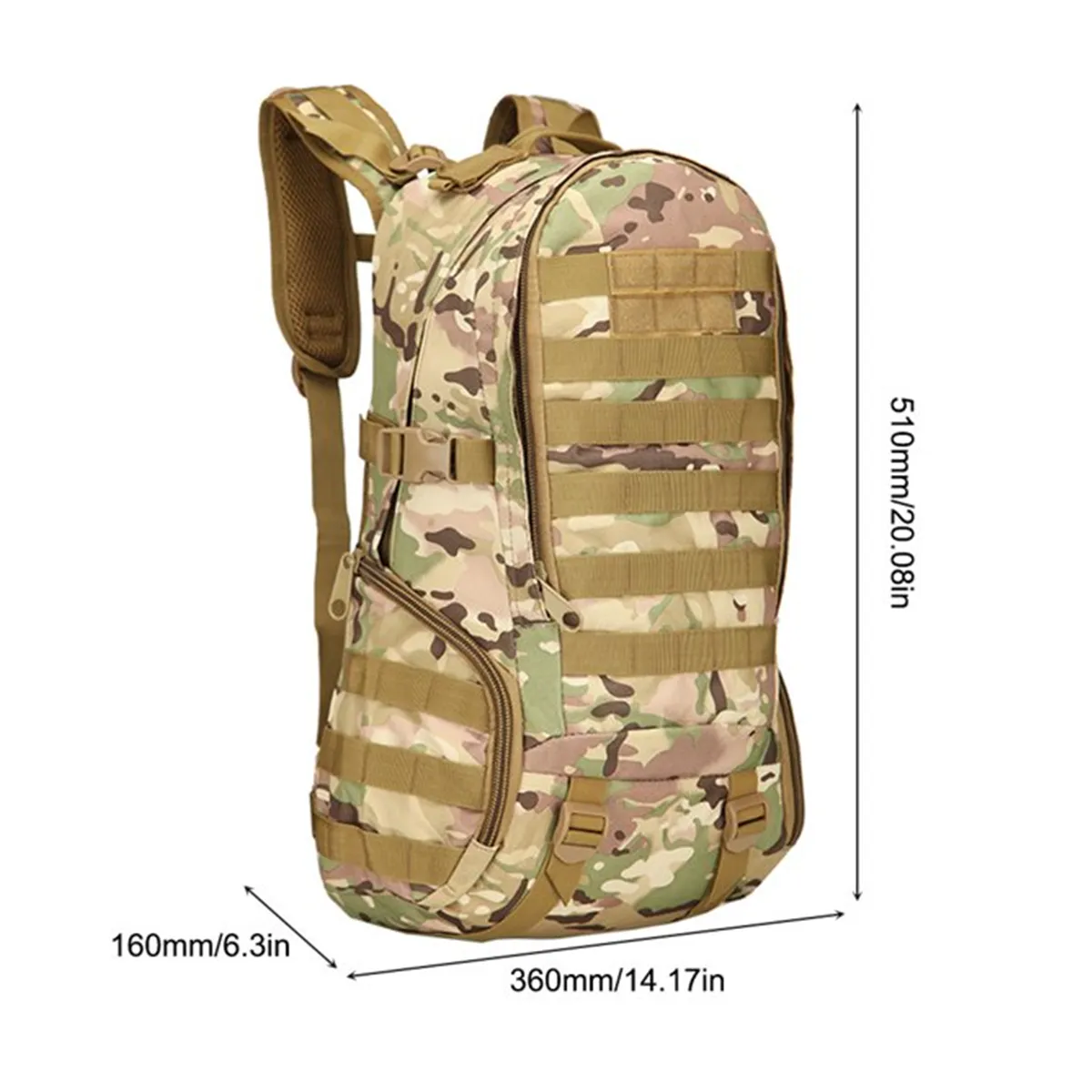 35L Waterproof Bagmilitary Adjustable Chest Strap Backpack 6