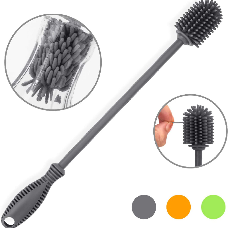 12'' Silicone Bottle Cleaning Brush with Long Handle 6