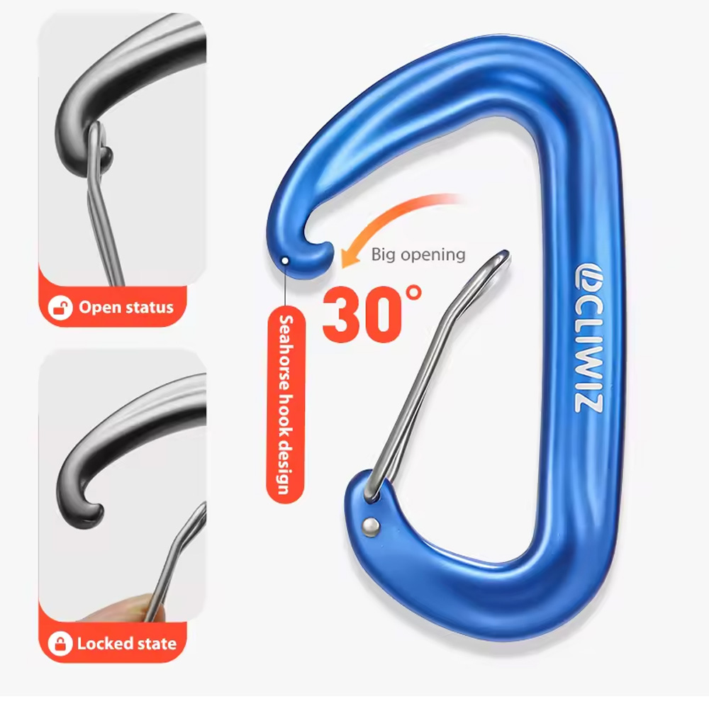 12KN Safety Carabiner Clips 13