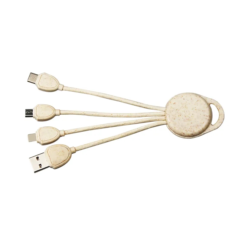 WHEAT STRAW CHARGER CABLE - ROUND SHAPE 2
