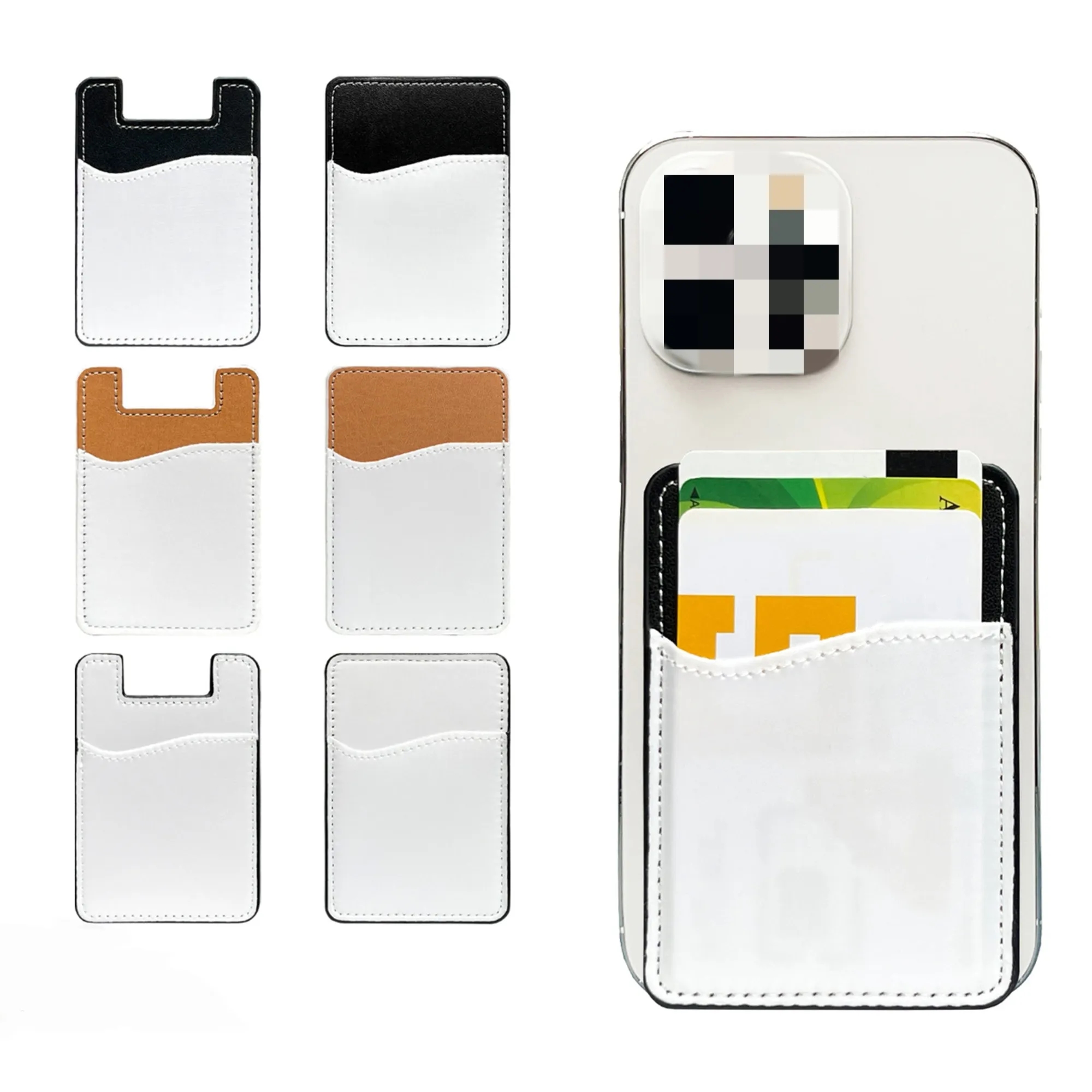 Premium PU Adhesive Phone Card Holder 10