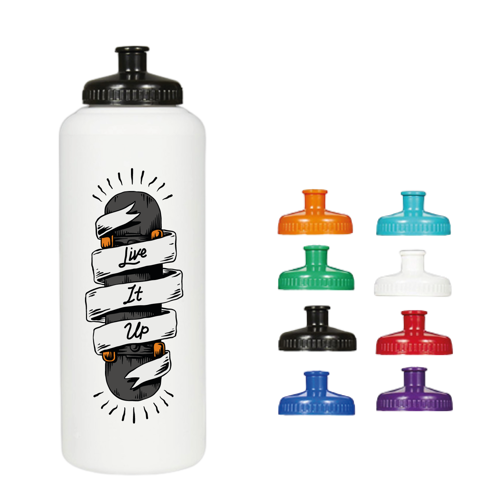 Economy Sports Bottle with Push Spout - 32 oz 2
