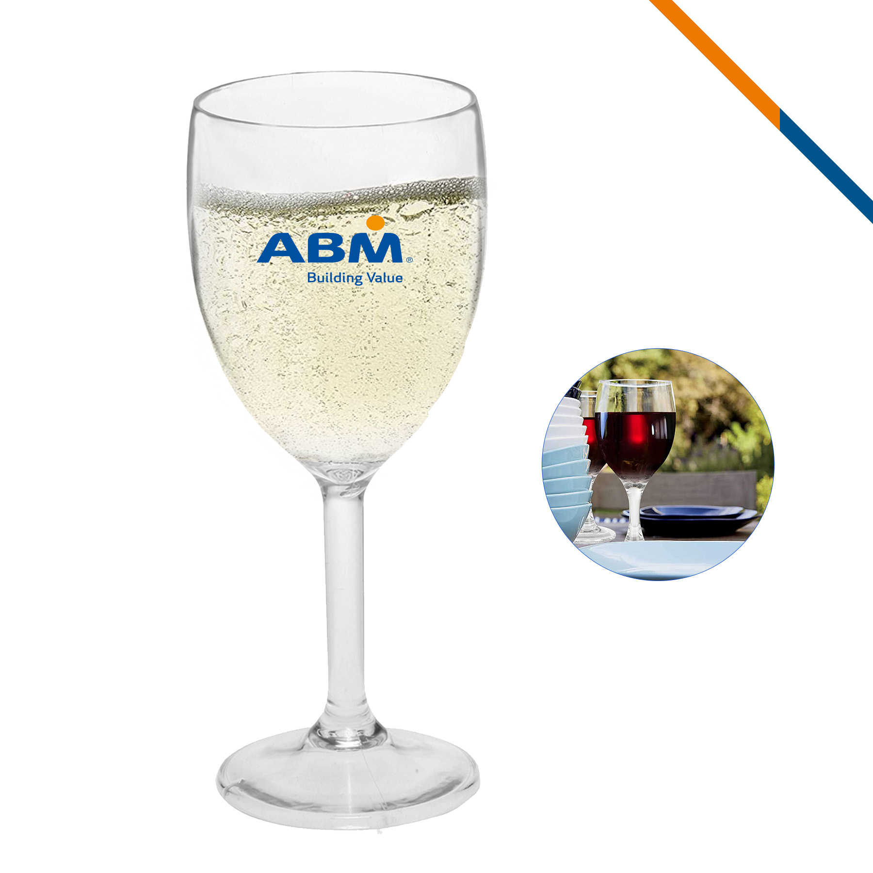 Ania Plastic White Wine Glasses - 10 OZ. 5