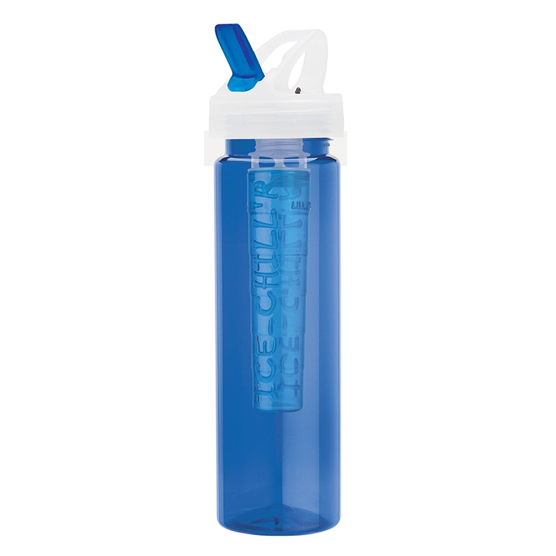 Newport 25 oz. PET Bottle with Flip Spout & Ice Stick 3