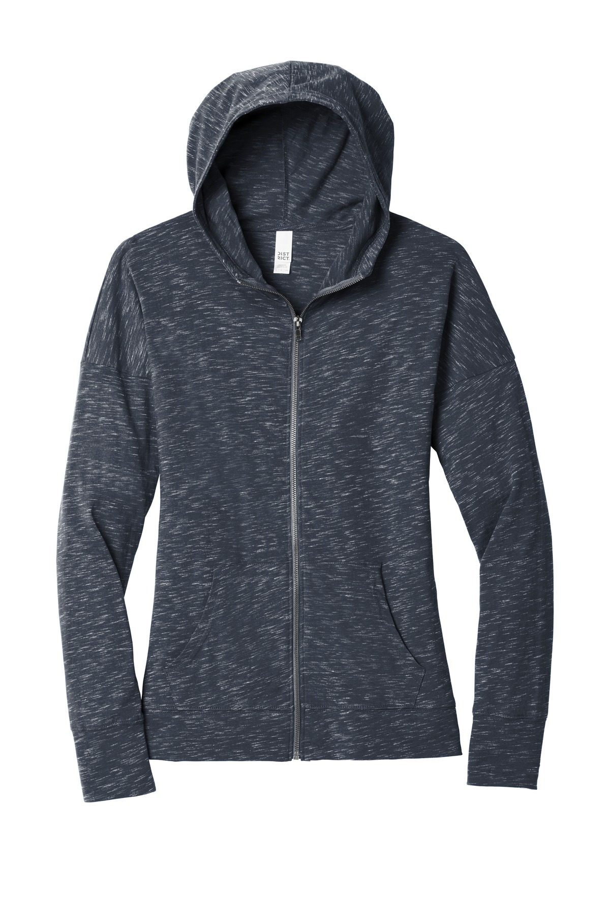 District Women's Medal Full-Zip Hoodie. DT665 4