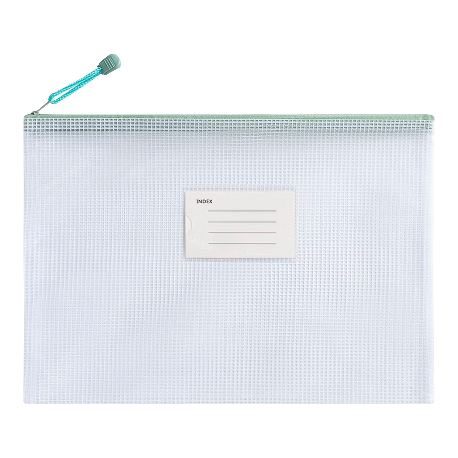 Waterproof A4 Grid PVC Zipper File Bags With Lable 13