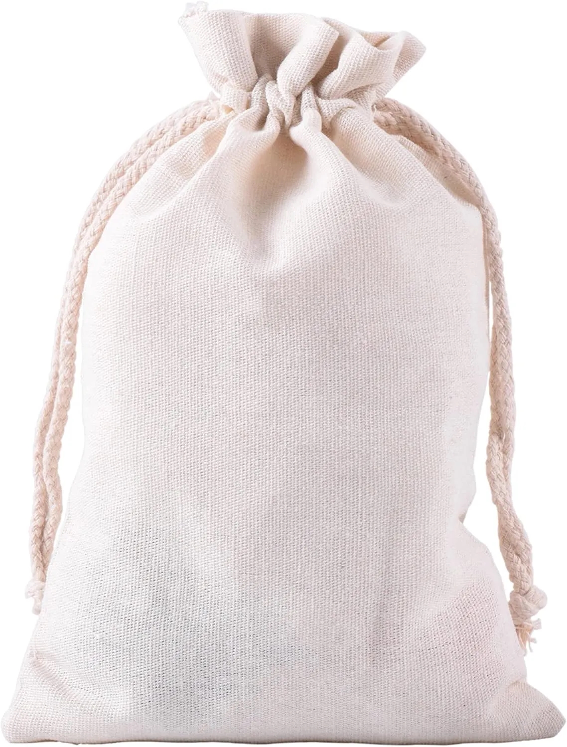 Custom Cotton Burlap Drawstring Pocket 4
