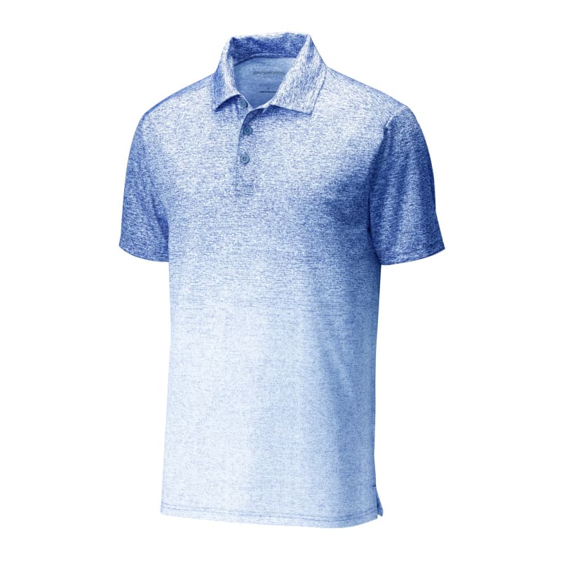 Sport-Tek Ombre Heather Polo. 28