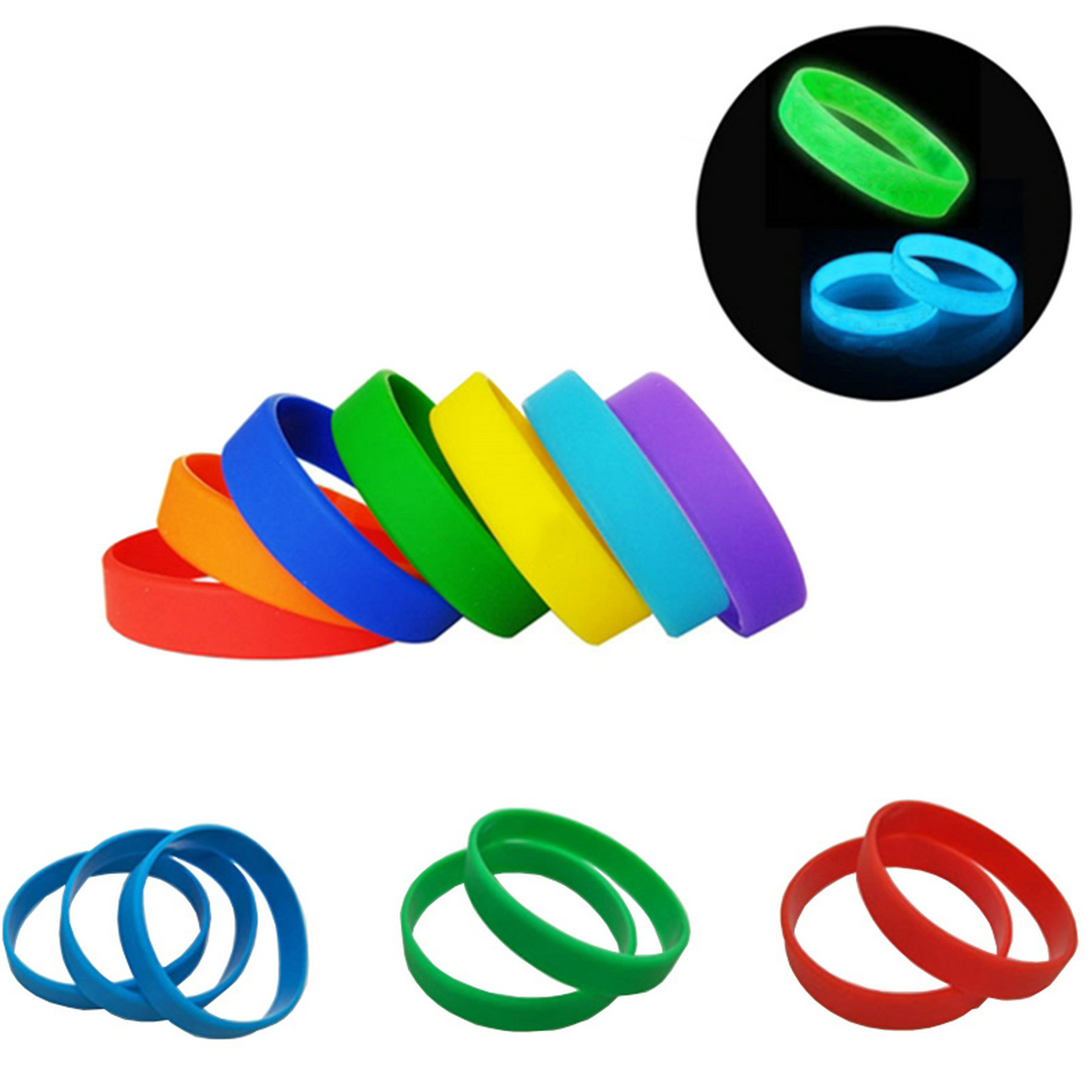 Fluorescent Silicone Bracelet 1